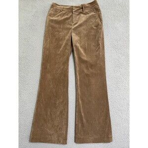 COLDWATER CREEK WHISPER CORDUROY TROUSER PANTS Wmens SIZE 6 Brown Career Work